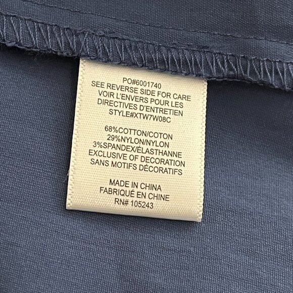 Bobeau Womens Plus 1X Blue White Sleeveless Peasant Tank Blouse Boho Summer - Picture 11 of 11